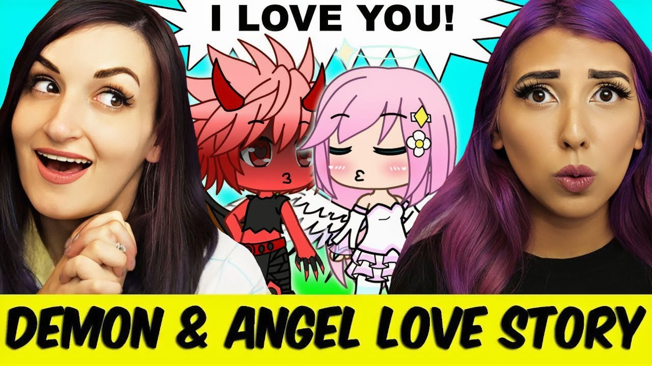 A Demon & Angel Fall In Love??? ft. LaurenZSide (Gacha Life Mini Movie Reaction)