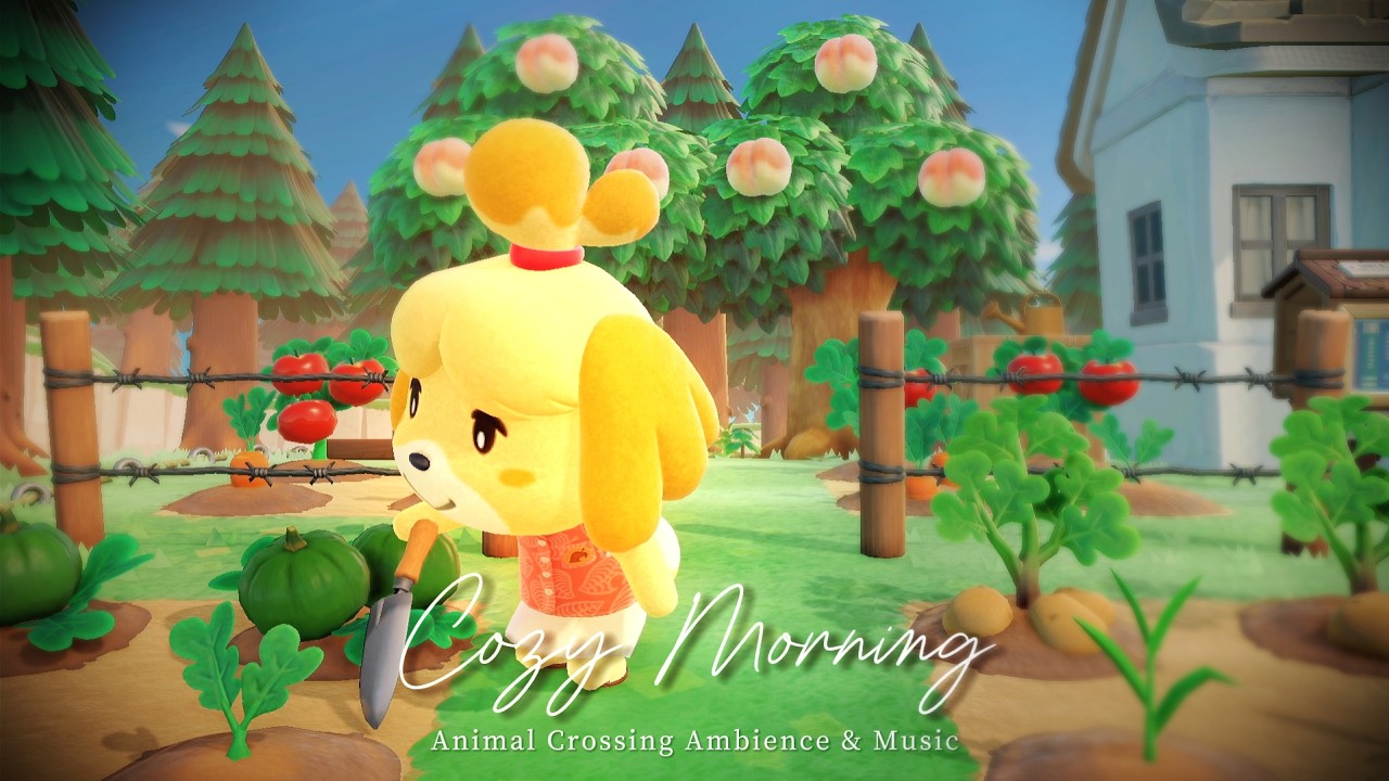 【あつ森BGM】しずえさんの朝🌤️朝活用Playlist｜早起きした朝に聴く爽やかな音楽＆環境音（小鳥のさえずり、自然・風の音他）あつまれどうぶつの森BGM＋ASMR【作業用 / 朝活BGM】