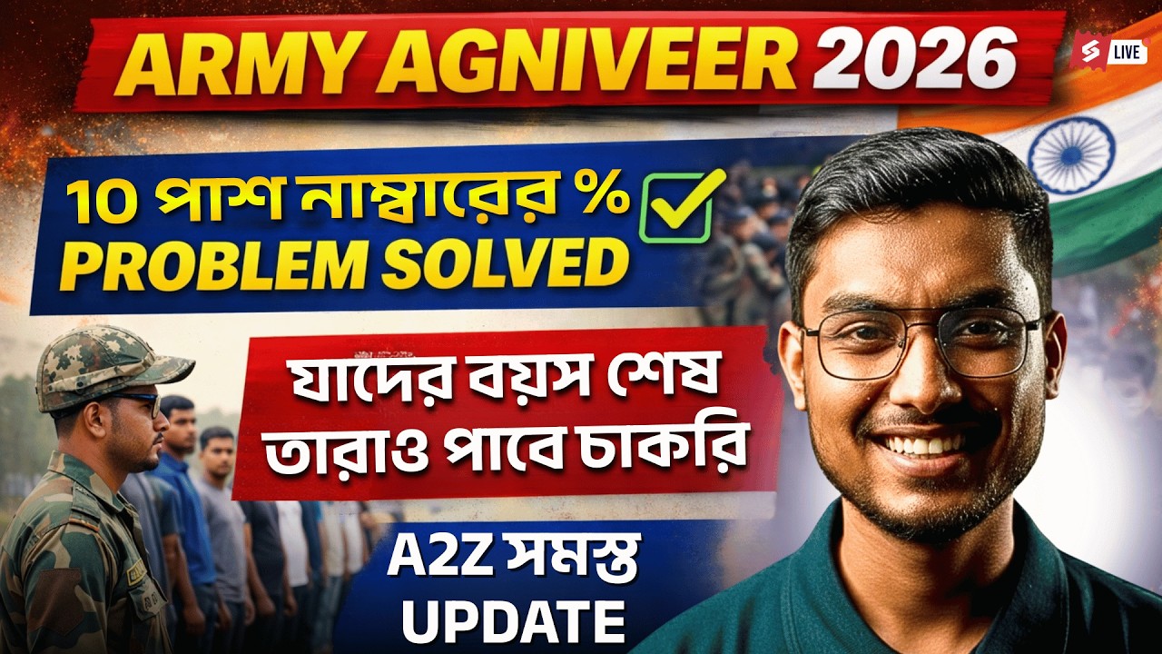 Army Agniveer 2026 Big Update 🔥 | 10th Marks % Problem Solved | Age Relaxation News