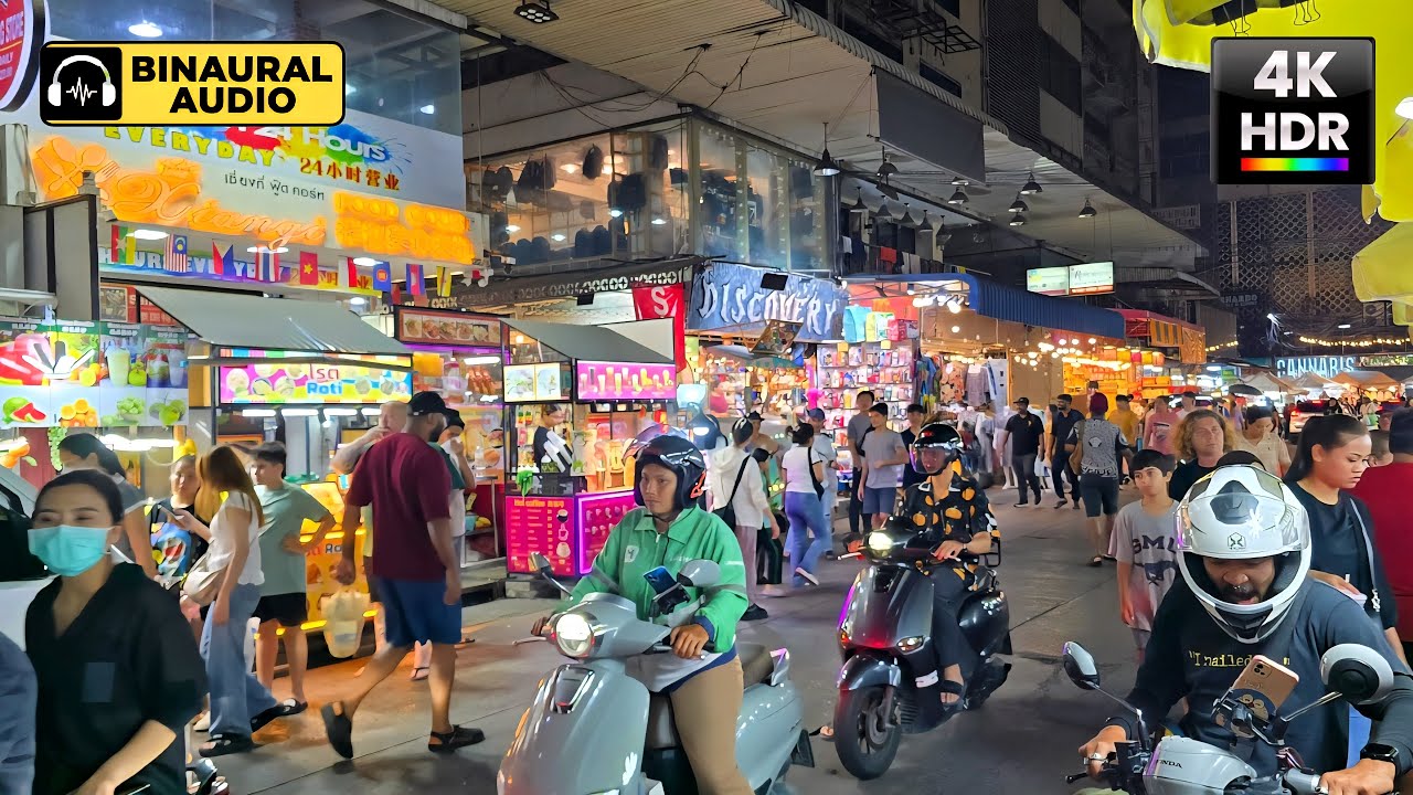 【4K HDR】Bangkok Pratunam Night Market 2026 🇹🇭 Binaural Audio 🎧