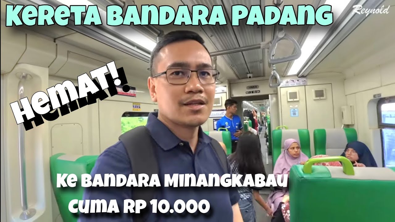Nyobain naik Kereta Bandara Padang dari pusat kota Padang menuju Bandara Internasional Minangkabau