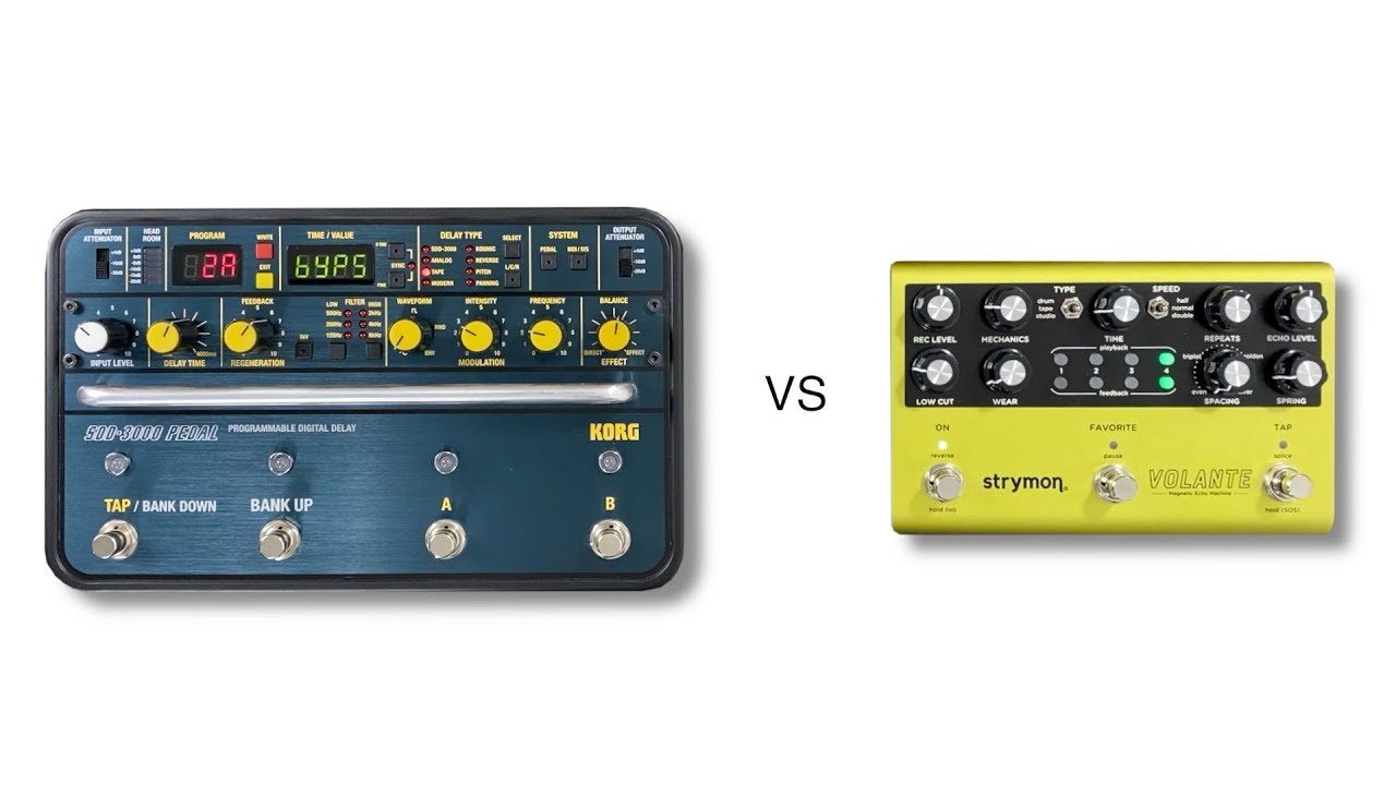 Korg SDD 3000 vs Strymon Volante
