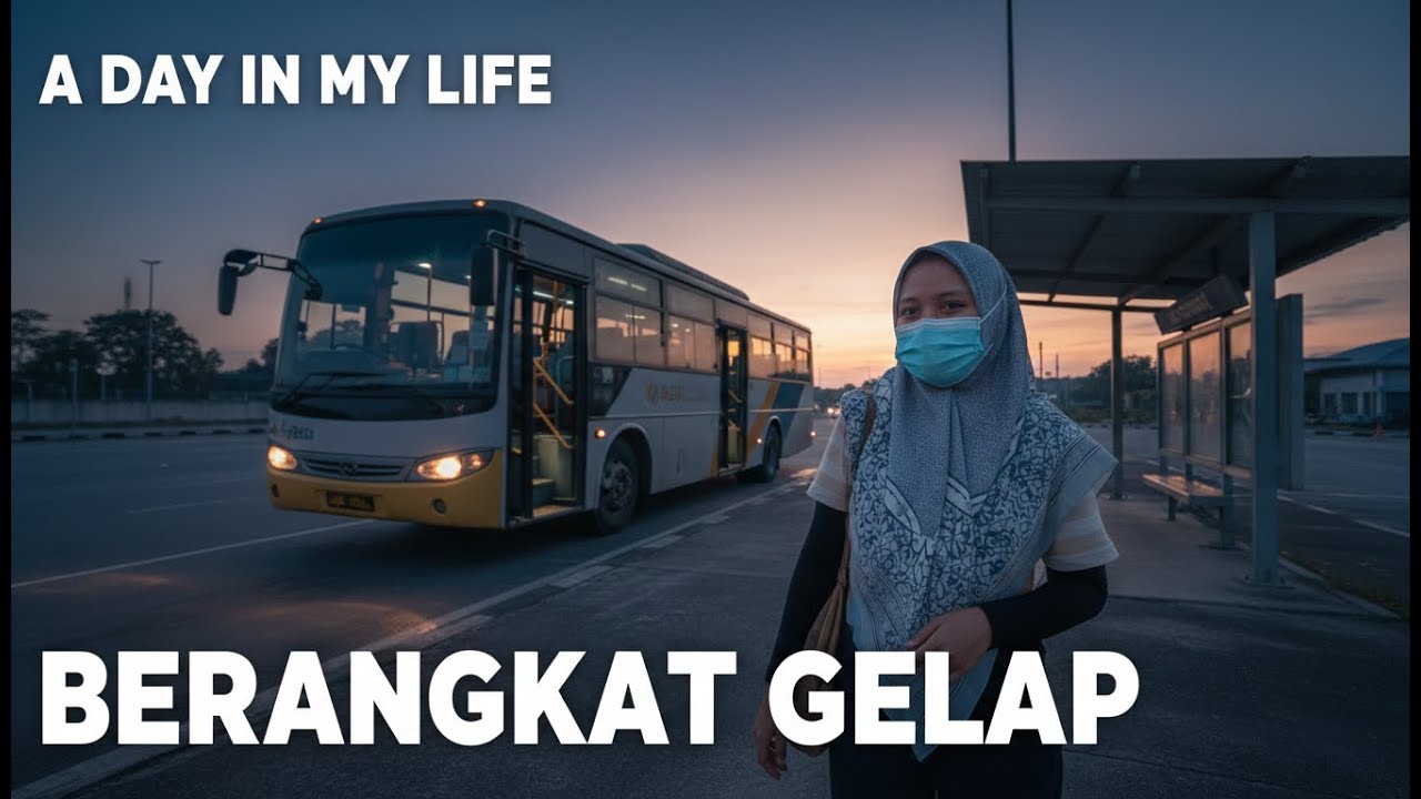 BERANGKAT GELAP PULANG GELAP: Begini Rutinitas Harian TKI Kilang Malaysia 🚌