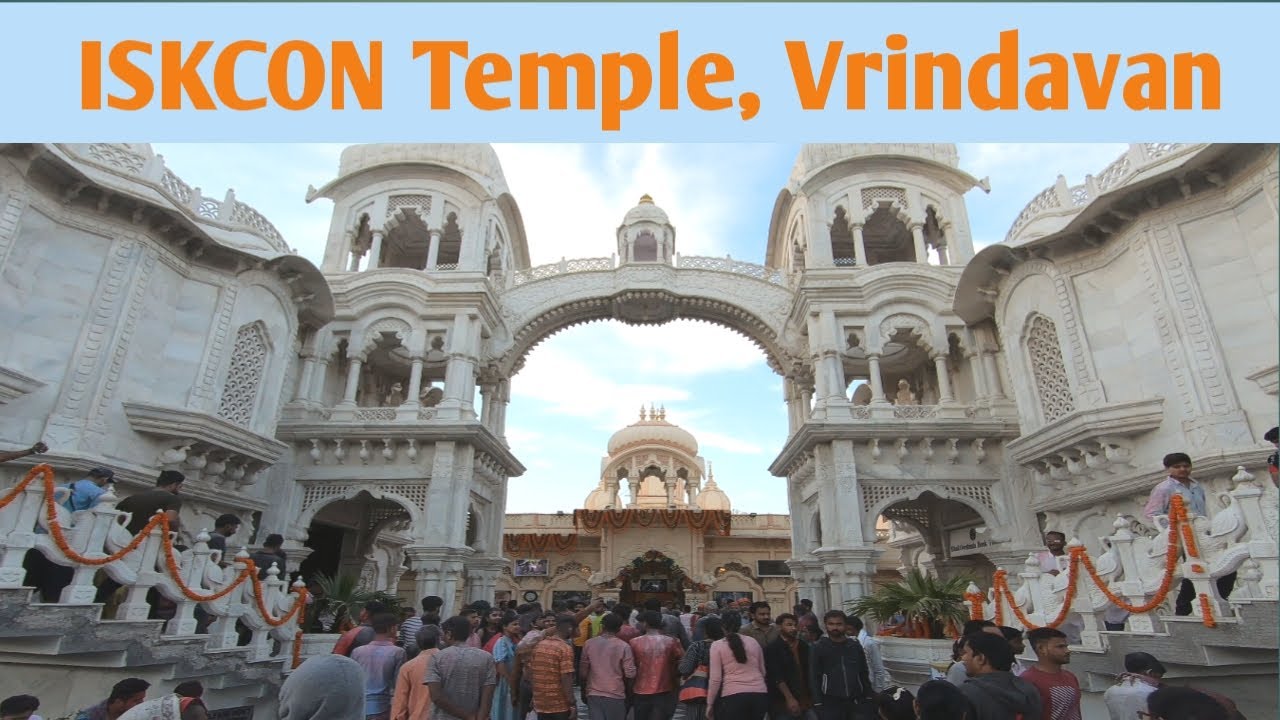 ISKCON Vrindavan temple tour and Hare Krishna sankirtan | Holi celebration at ISKCON Vrindavan