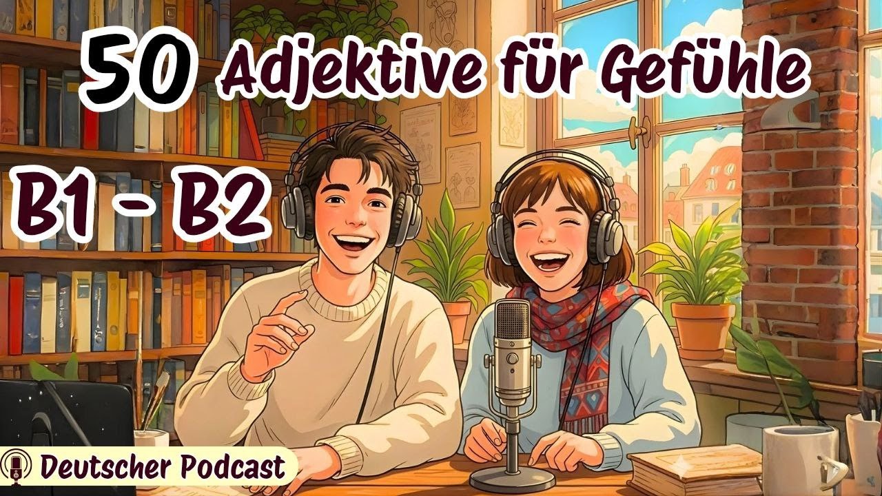 50 Adjektive für Gefühle, die dir im Deutsch fehlen 😔 | B1 ➜ B2 besser sprechen