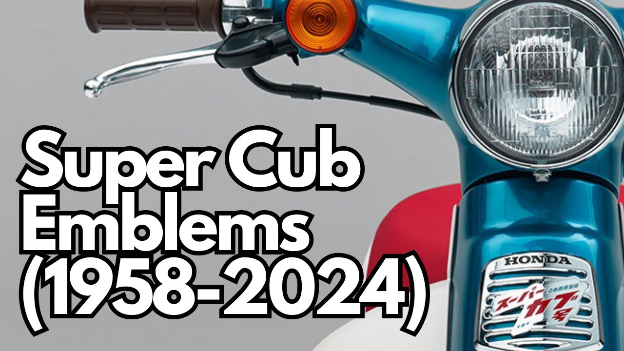 1958-2024 Honda Super Cub Emblems (Super Cub History: Ep 1- History Badge)