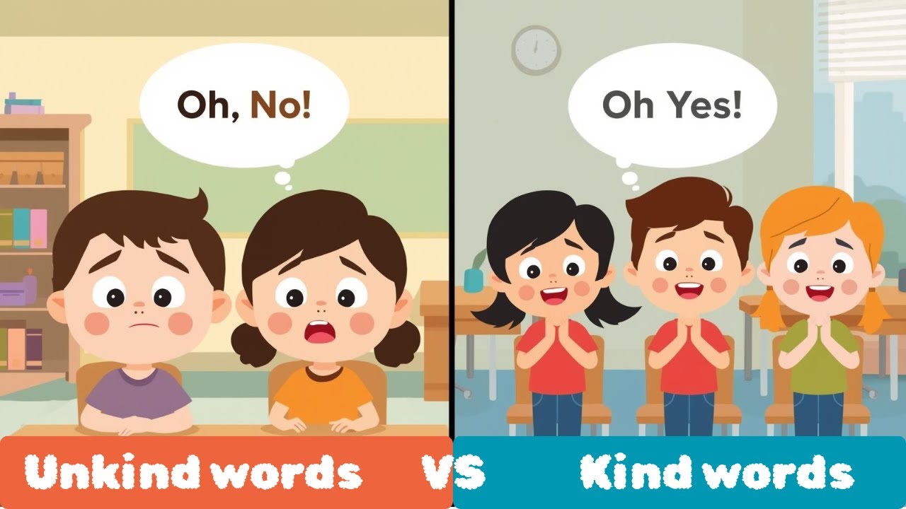 🎶 Kind Words vs Unkind Words | Friendship Sing-Along Song for Kids 🎶