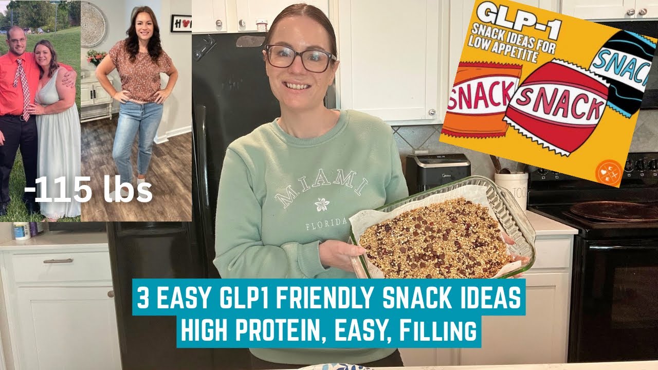 3 EASY PROTEIN PACKED GLP1 SNACKS (for when you’re not hungry) 