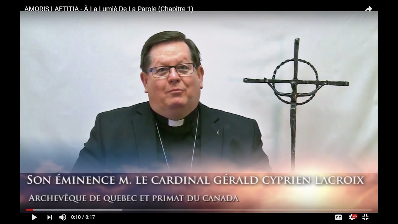 AMORIS LAETITIA - À la lumière de la Parole (Chapitre 1)