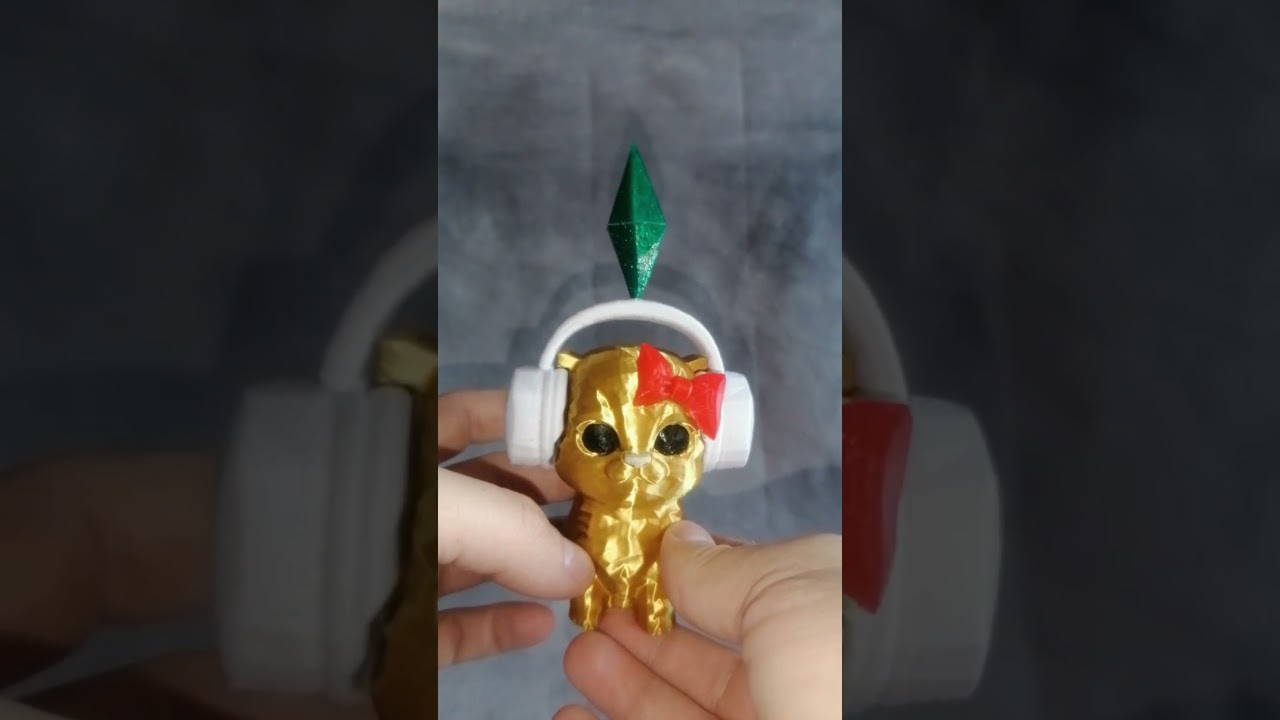 Симс котик / Sims cat #3dprint #figure #3dfigure #thesims #meme #cat #thesimscat