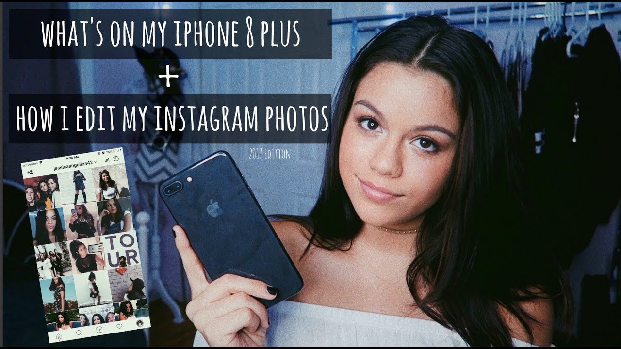 WHAT'S ON MY IPHONE 8 PLUS & HOW I EDIT INSTAGRAM PHOTOS | 2017 ☽
