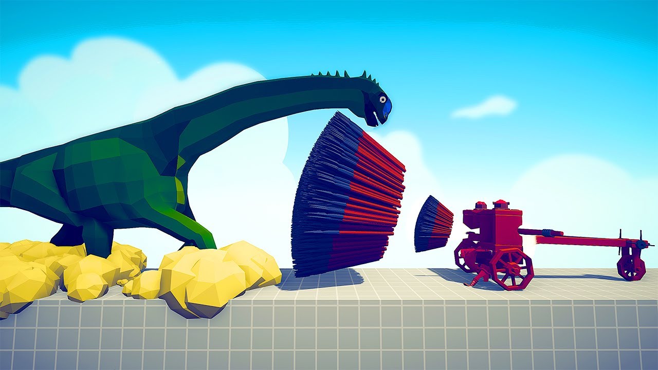 GIANT BRACHIOSAURUS vs EVERY GOD - Totally Accurate Battle Simulator TABS