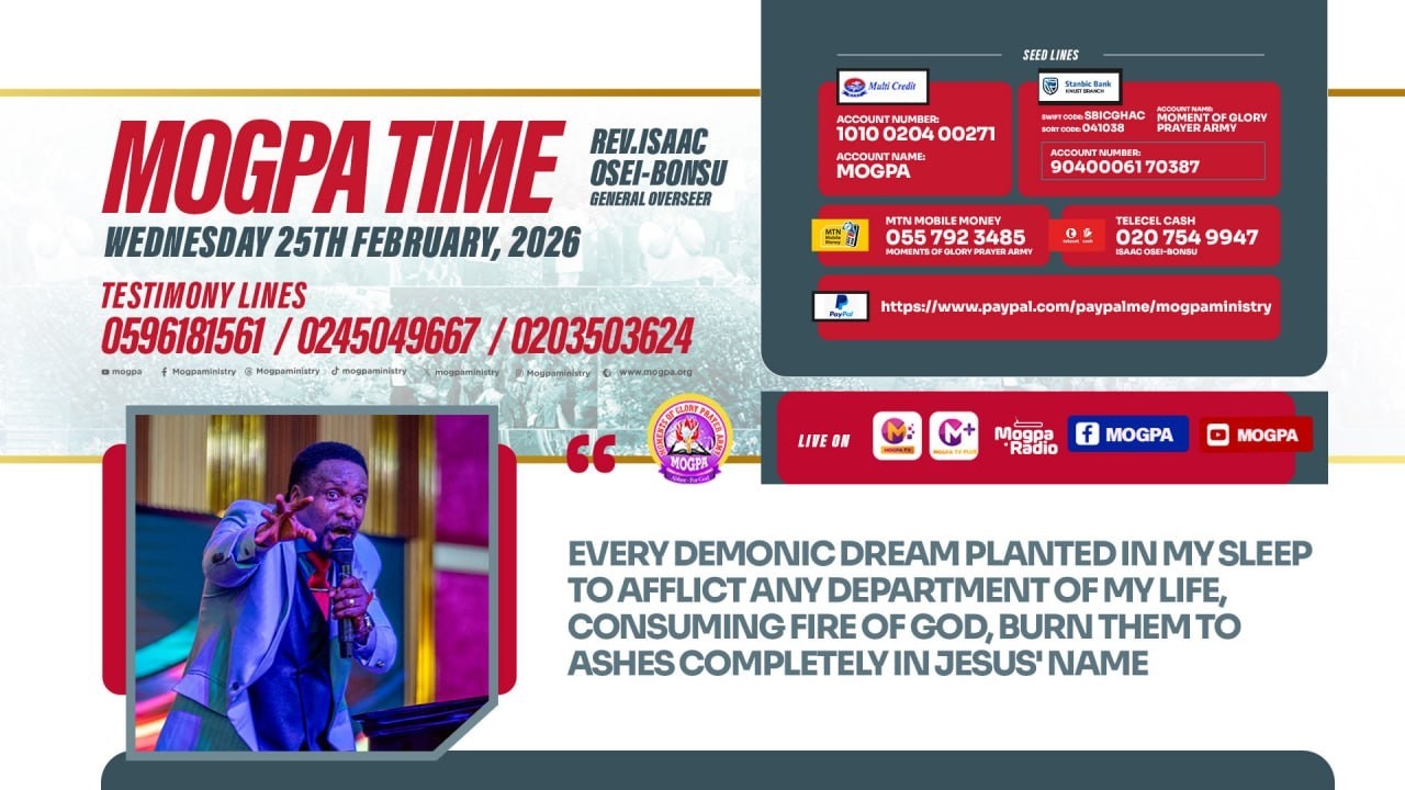 DEFEATING DREAM AFFLICTIONS    || MOGPA TIME WITH REV O B || 25- 02 - 2026