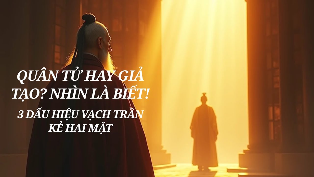 THUẬT NHÌN NGƯỜI Của Khổng Tử | 3 Dấu Hiệu Nhận Biết Kẻ Tiểu Nhân Đang Giả Danh Quân Tử