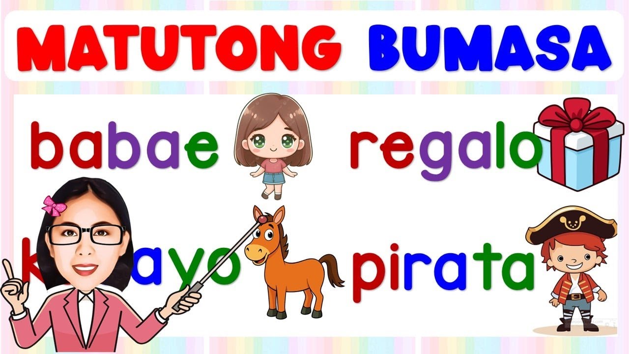 Pagsasanay sa Pagabassa | Salitang may tatlong Pantig | Magsanay at Matutong Bumasa | Teacher Aya