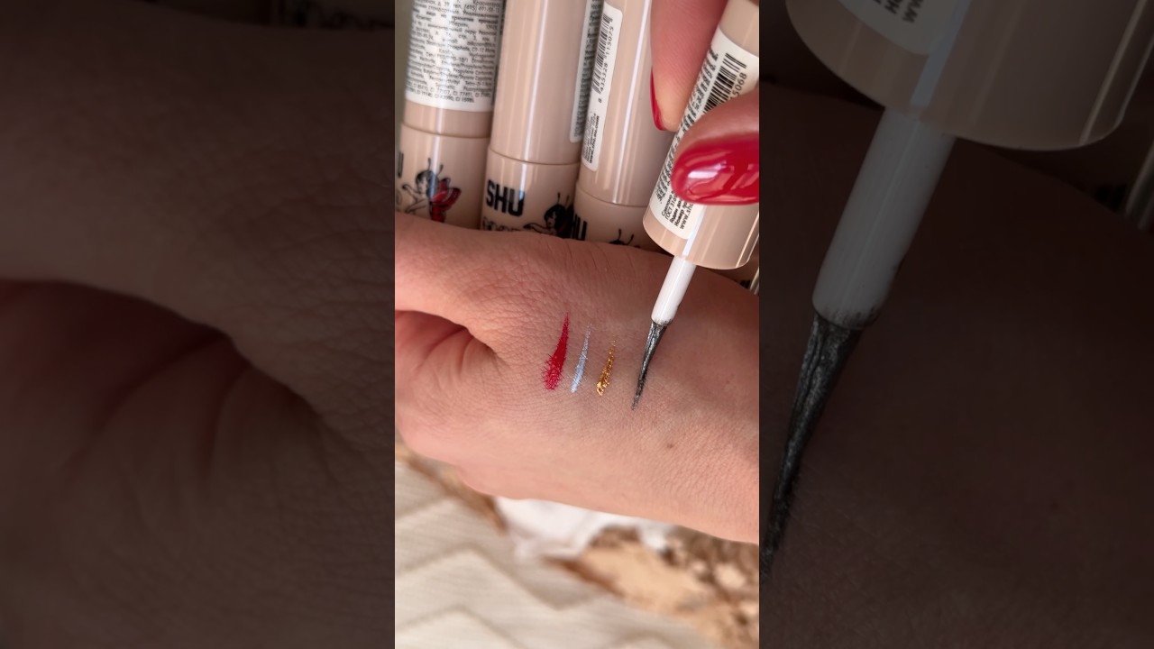 только good vibes ​⁠@goldapple_ru ​⁠@shu_cosmetics #goldapple #распаковка #beautyhaul