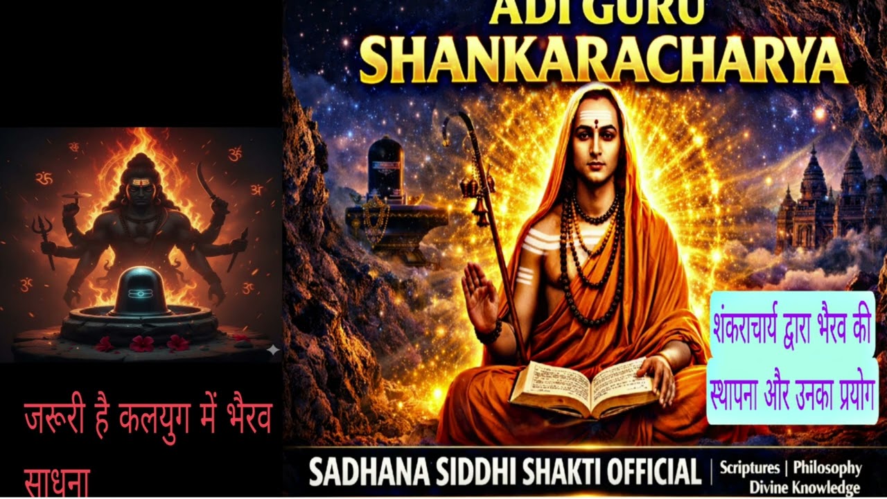 आदि गुरु शंकराचार्य द्वारा भैरव की  मठ में स्थापना  और सनातन धर्म की रक्षा हेतु संकल्प को पूर्ण करना