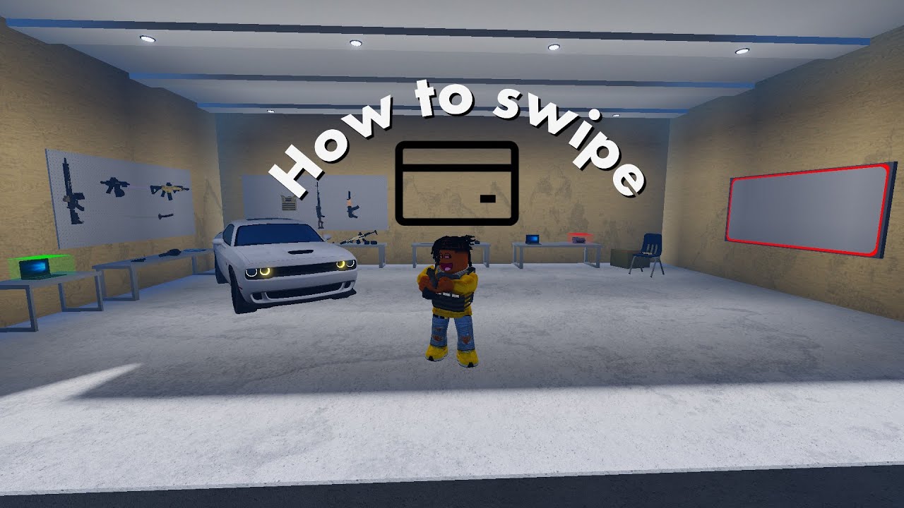 How to swipe cards - Roblox Cali Shootout - make sure you like subscribe.