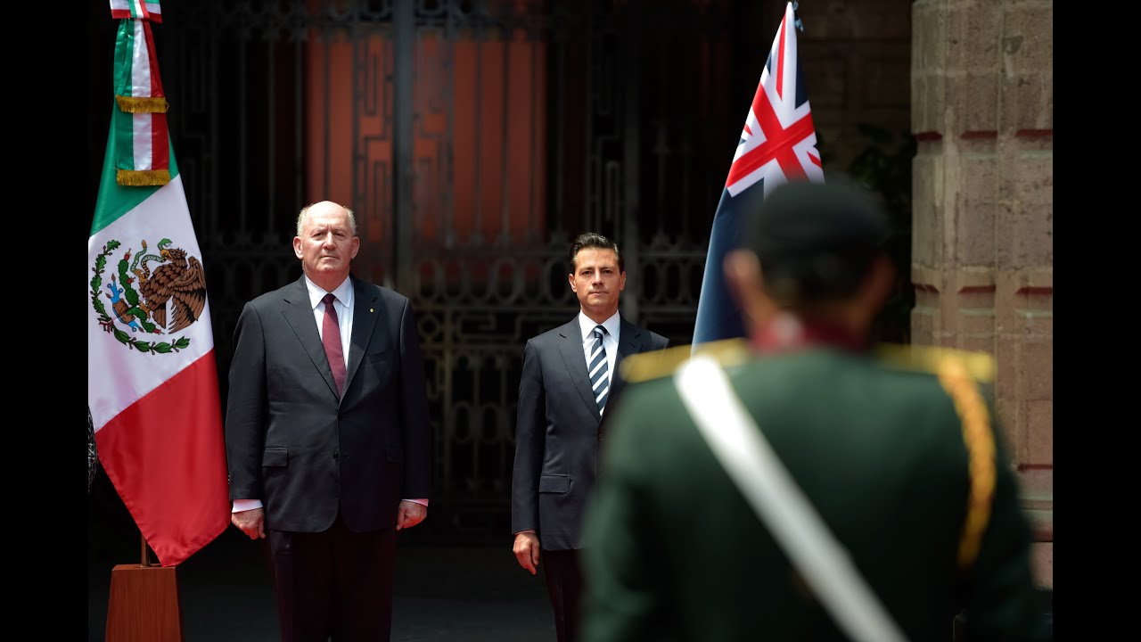 Visita Oficial del Gobernador General de Australia, Sir Peter Cosgrove: Bienvenida