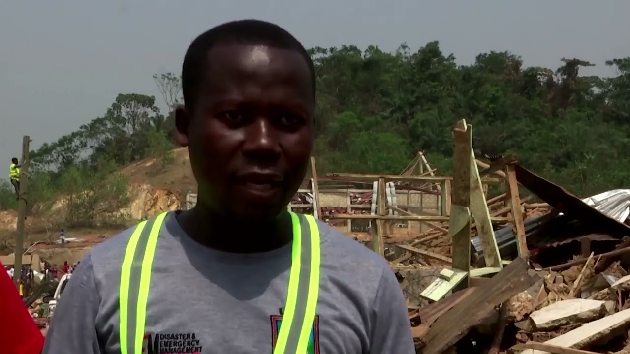 A Ghanaian village flattened by a truck explosion