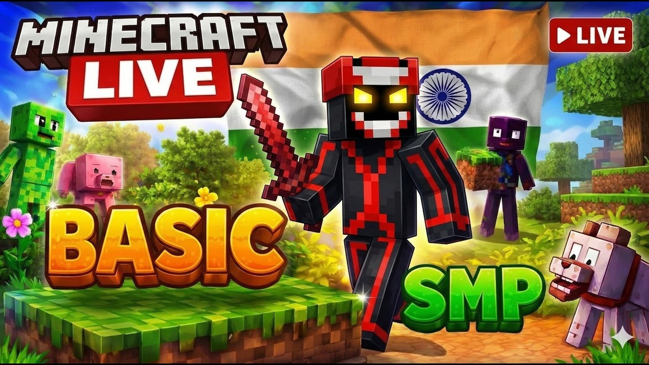 🔴 Minecraft Public SMP LIVE 🚀 Open for All | Survival Adventure #publicsmp #live | Basic SMP LIVE