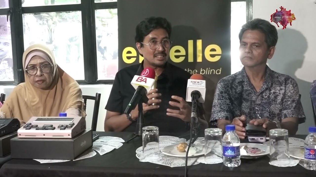 E BRILLE MEMBERI PELUANG UNTUK ORG BUTA BELKAON DI BENGKEL KREATIF OKU SOKONGAN DARI FINAS