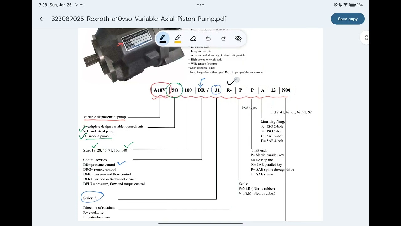 Variable Axial Piston Pump | Rexroth | A10VO & A10VSO Model | हिंदी 