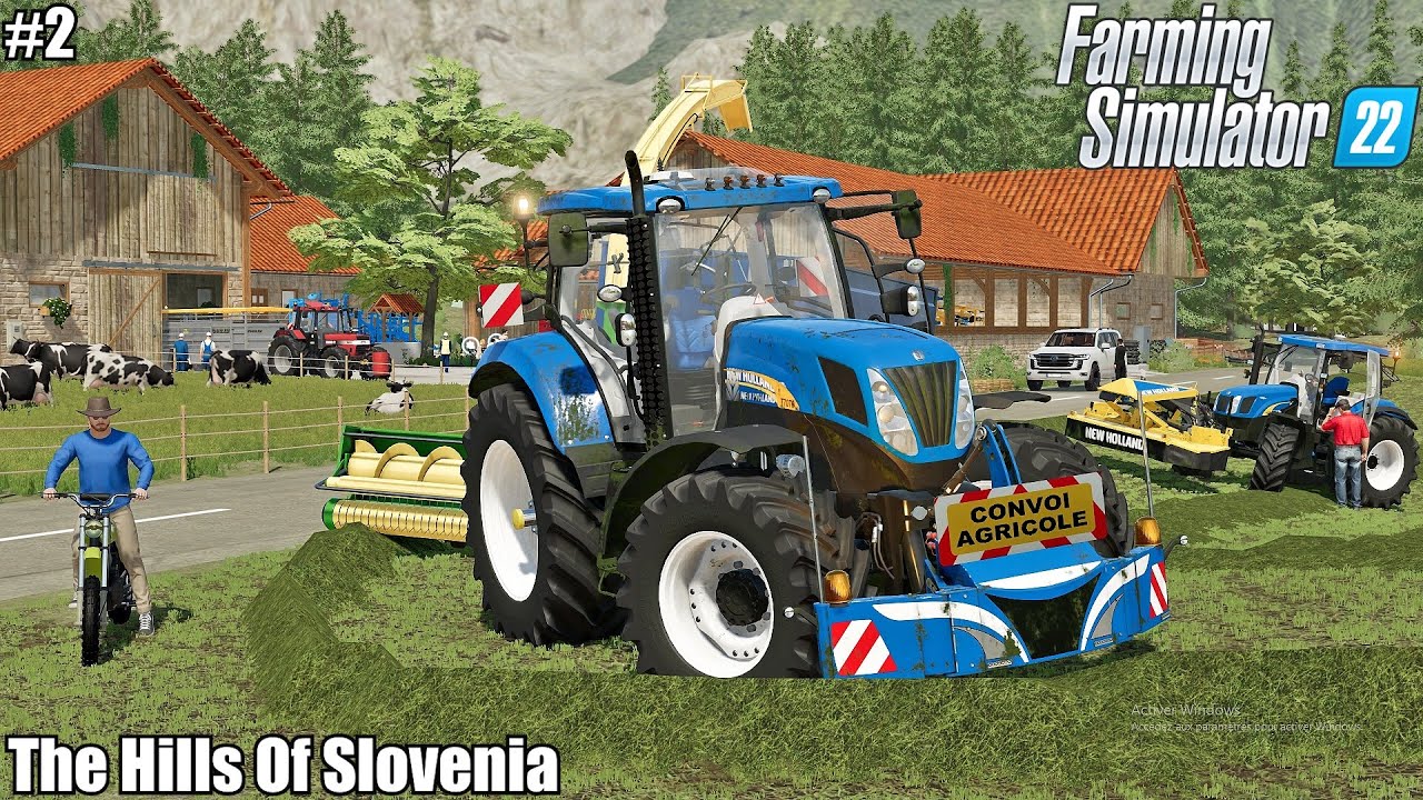 Mowing GRASS and Buying sheeps and cows│The Hills Of Slovenia│FS 22│ Timelapse 2