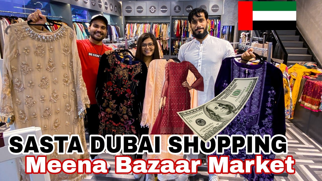 Cheapest Pakistani suit in DUBAI Meena Bazaar Dubai Shopping, Ft 