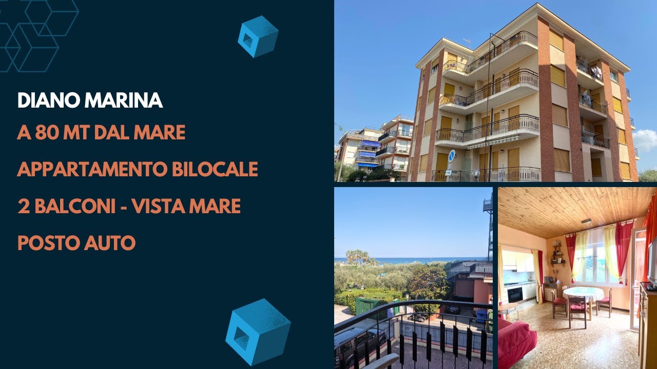 Diano Marina proponiamo in vendita appartamento bilocale a 80 mt dal mare. Vista mare. Posto auto.