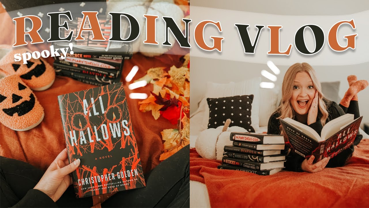 SPOOKY FALL READING VLOG \\ reading scary books for 24 hours 👻 thrillers, mystery & horror!