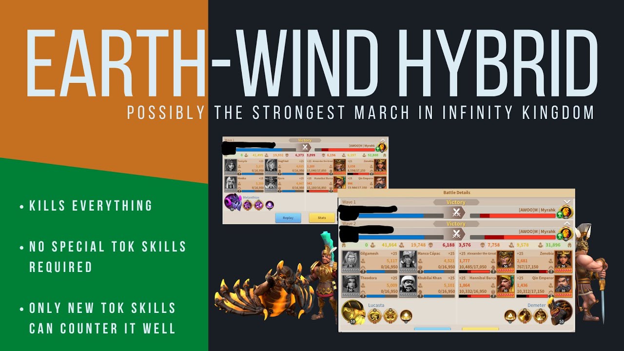 Earth/WIND HYBRID BUILD | Possibly the best setup in Infinity Kingdom