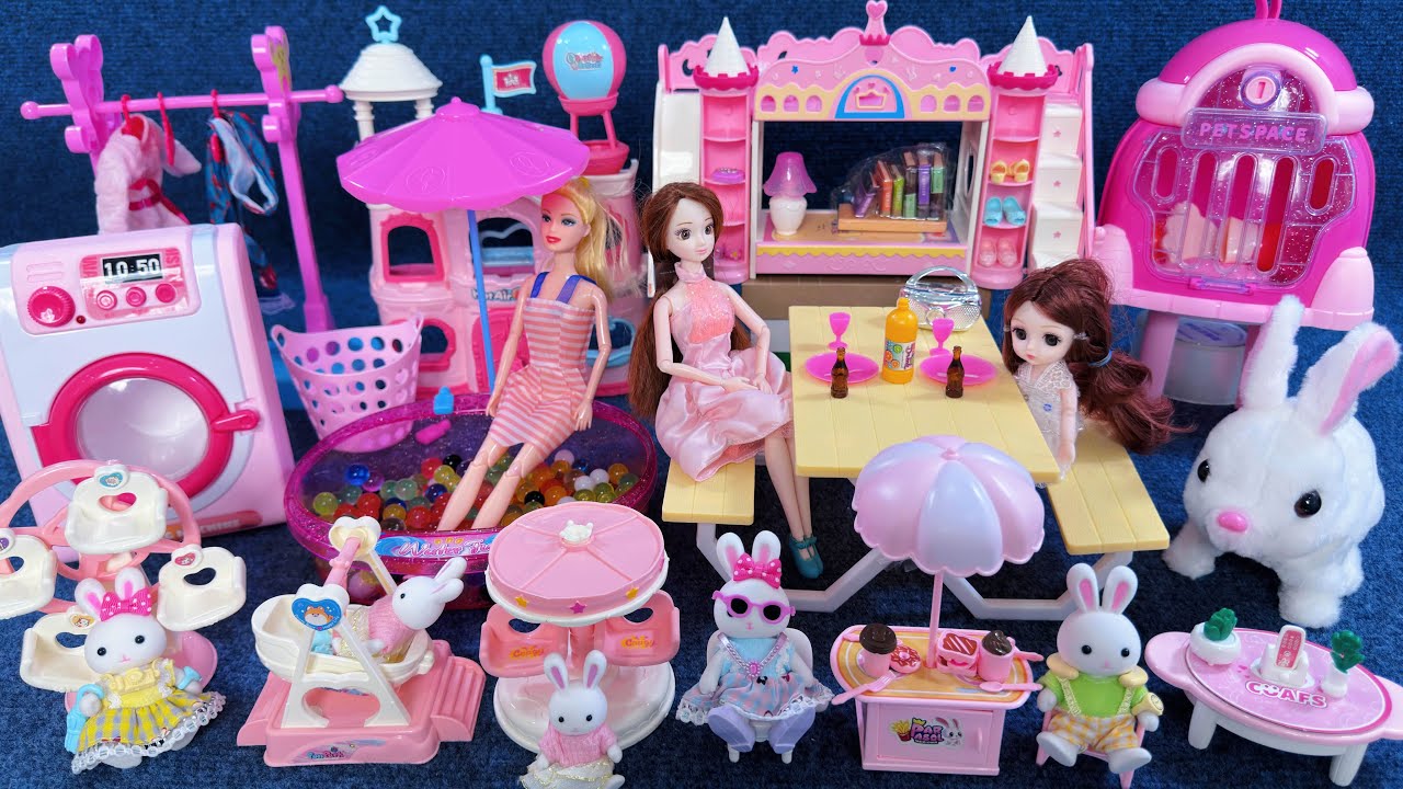 16 Minutes Satisfying with Unboxing Barbie Princess Dreamhouse Playset ASMR｜Review Toys
