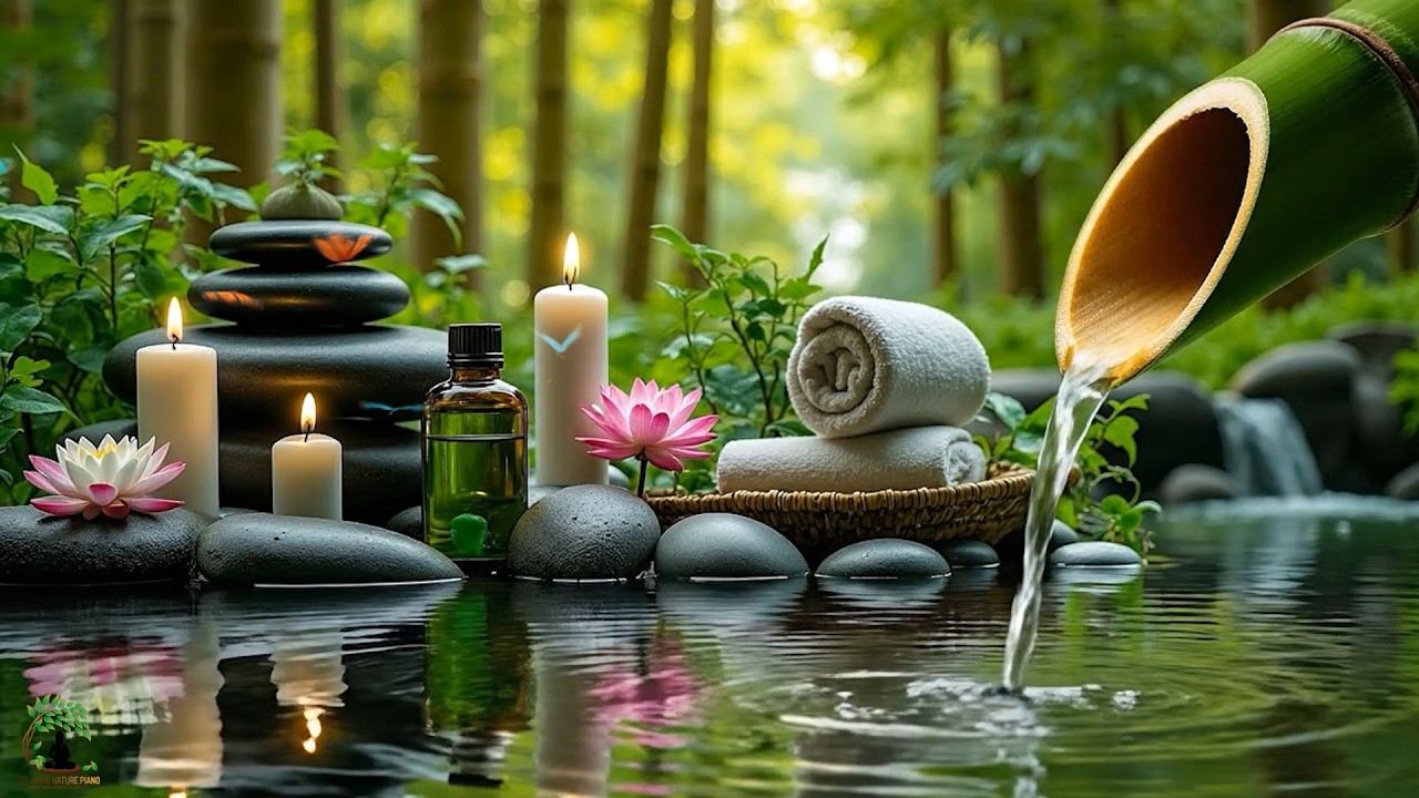 Relaxing Sleep Music with Bamboo Water 🌿 Deep Calm, Anxiety Relief, Nature Sounds & Anxiety Relief