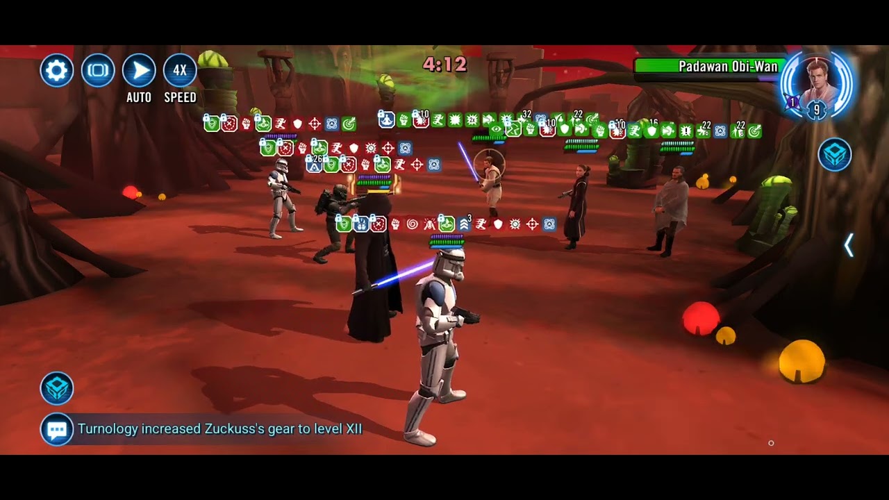 Lord Vader vs Queen Amidala gac 3v3 swgoh