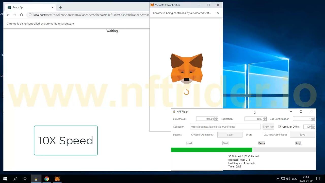 NFT Opensea API Bidding Bot