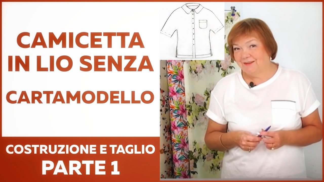 Camicetta in lino, senza cartamodello. Costruzione e taglio. Parte 1