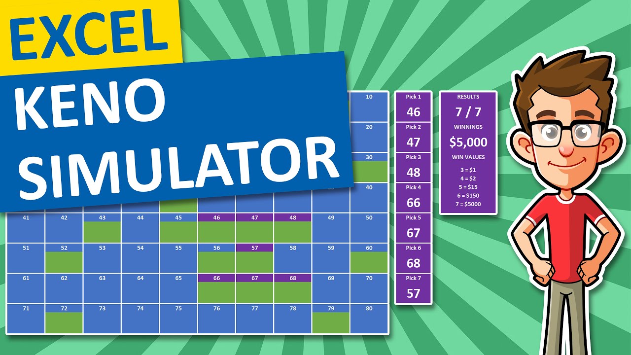 Make a Keno Simulator Using Excel!