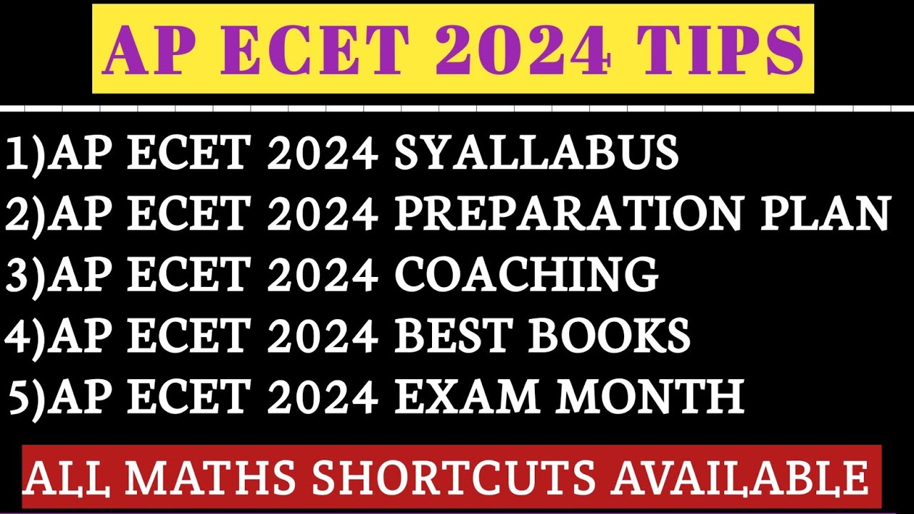 APECET 2024 SYALLABUS|APECET COACHING|APECET 2024 DATES |HOW TO START PREPARATION FOR ECET 2024 🤔📚✍️