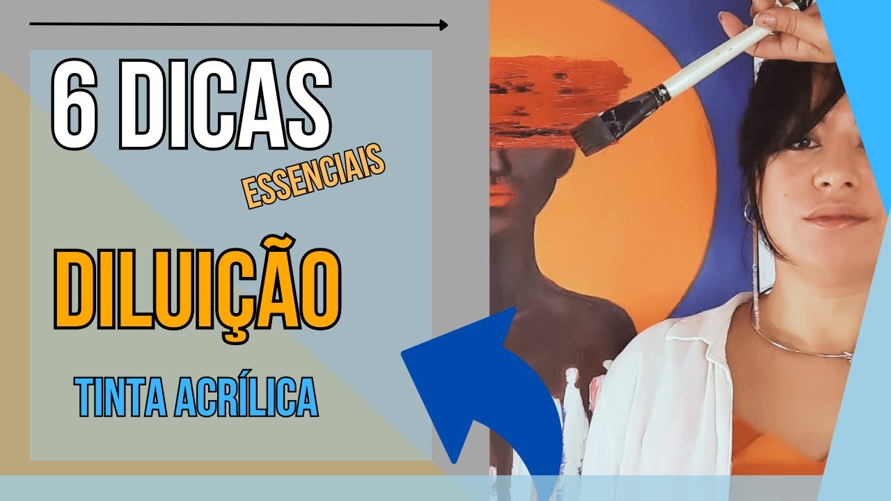 Como Diluir Tinta Acrílica para Pinturas em Tela - Passo a Passo Simples - Dúvidas Respondidas