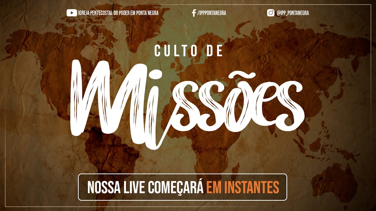 Culto ao vivo 🔴 Domingo - 22/02/2026 | Culto de Missões