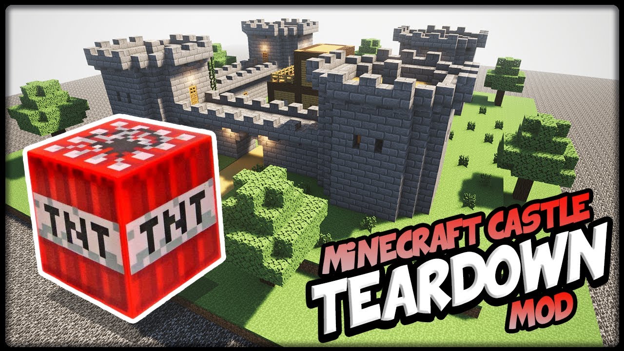 Minecraft Burg wird mit TNT zerst&ouml;rt - Alles kaputt mit Teardown