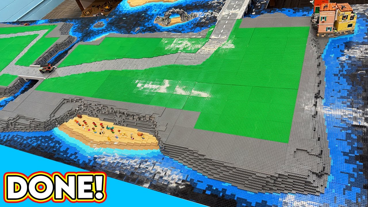 Finishing the LEGO Island Water Plates!