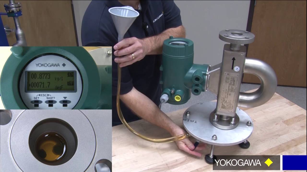 How to take an oil and water density measurement