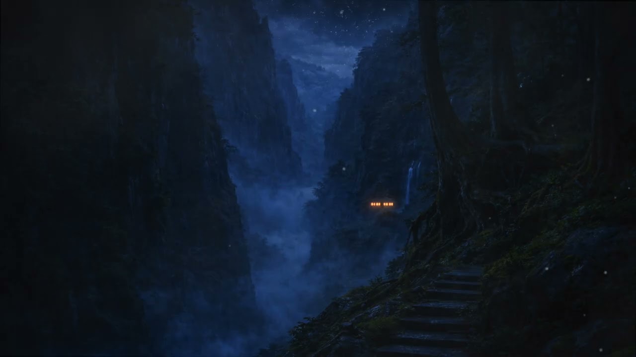 Moonlit Mountain Valley Ambience for Deep Sleep and Overnight Rest