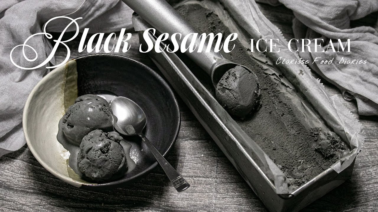 B is for Black Sesame Ice Cream