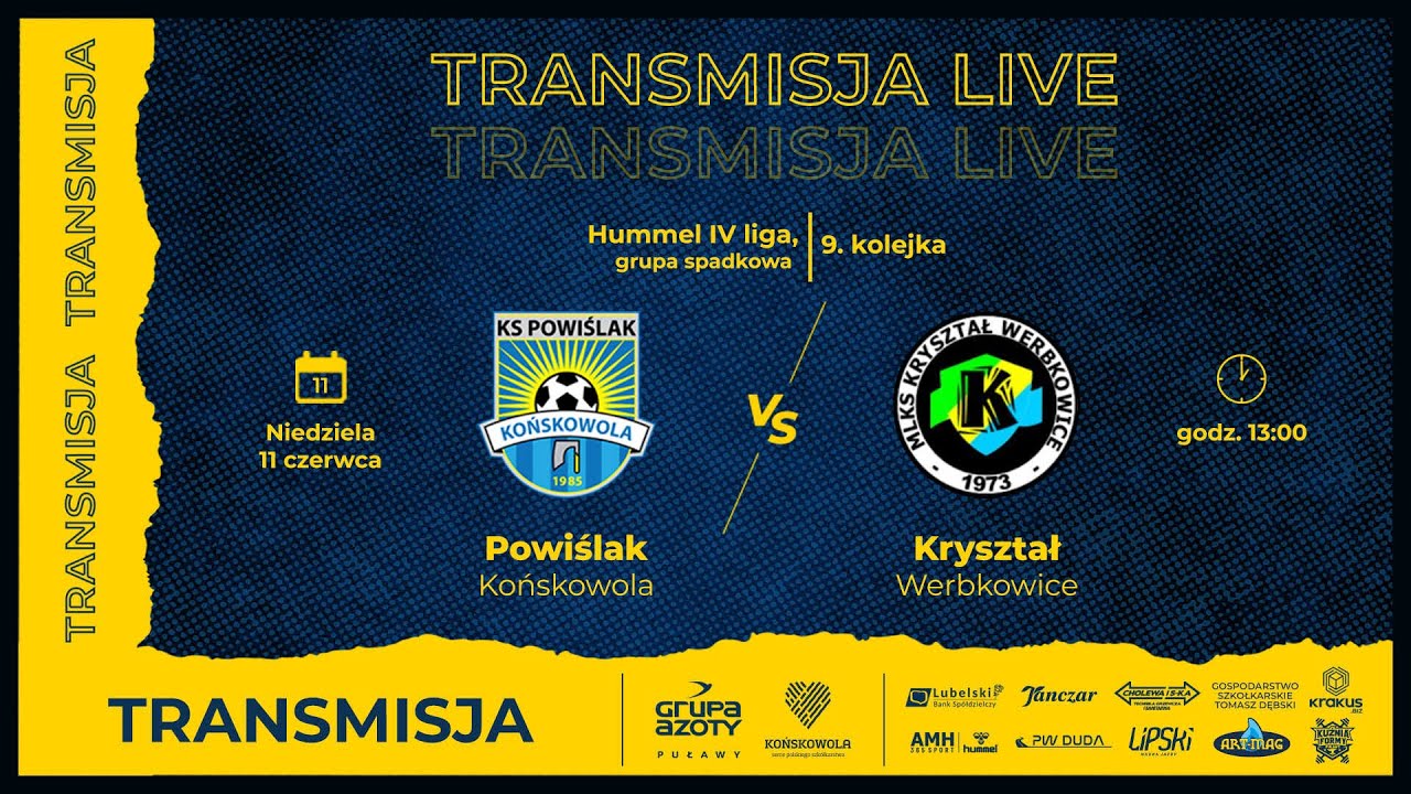 Zapis transmisji: Powiślak Końskowola - Kryształ Werbkowice 6:1 | Sezon 2022/2023