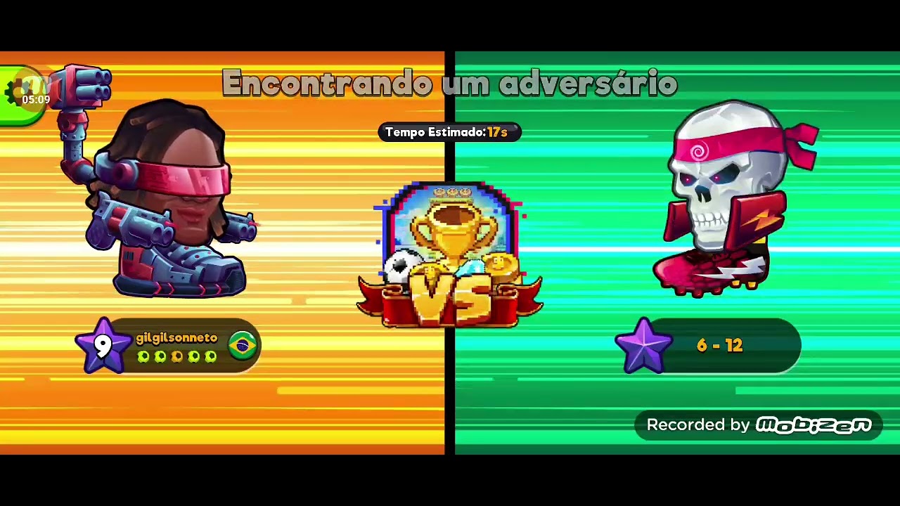 Jogando jogo de futebol de cabeça 