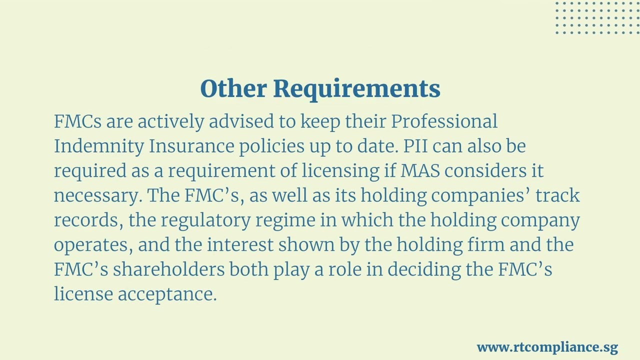 MAS Compliance Toolkit For Registered Fund Management Companies