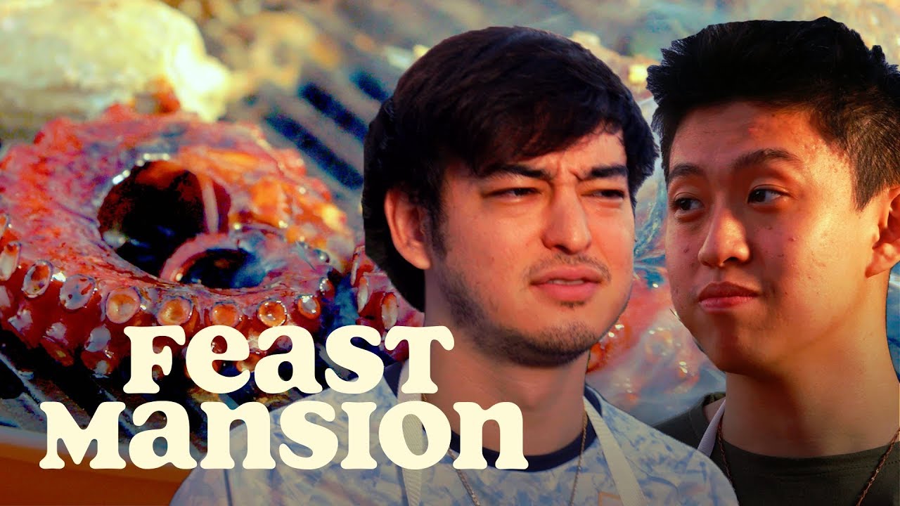 Joji and Rich Brian Grill Exotic Meats for a House Party | Feast Mansion